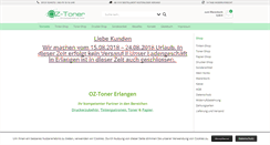 Desktop Screenshot of oz-toner.de